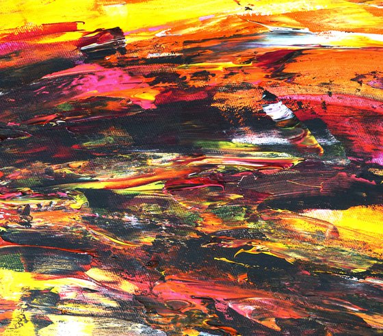 Yellow Red Abstraction E 4