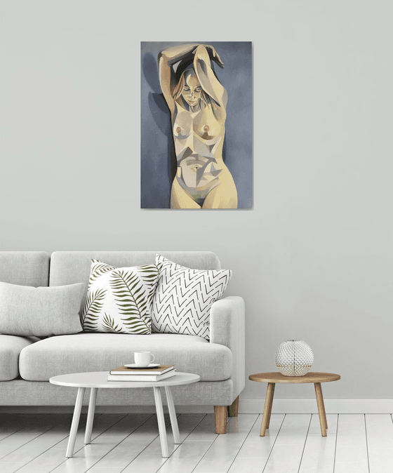 Sadie with arms raised