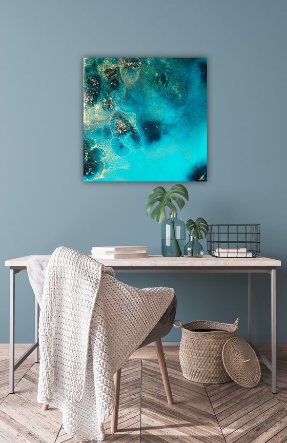 Golden Halo, Blue Depth #5