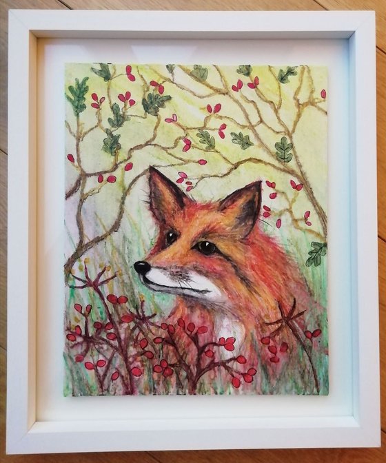 Fox and berries