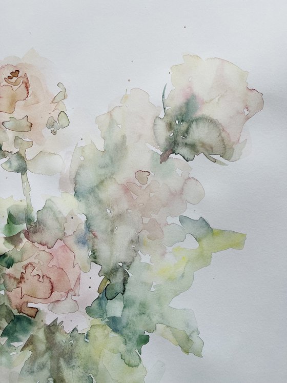 Roses 50x65cm 2025