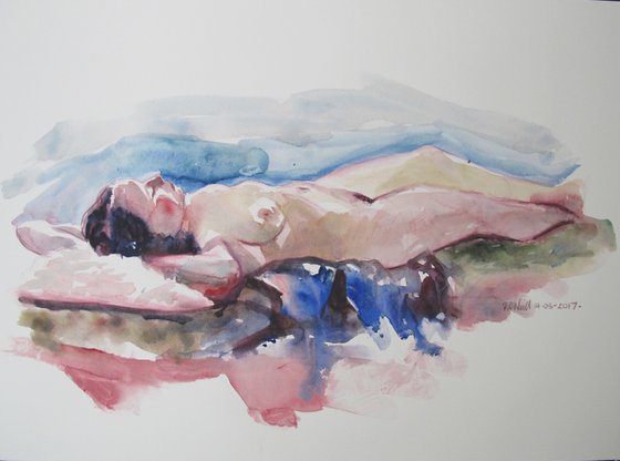 reclining female nude