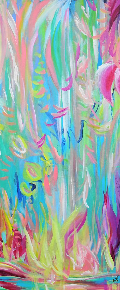 Floral Abstract Landscape by Sveta Osborne