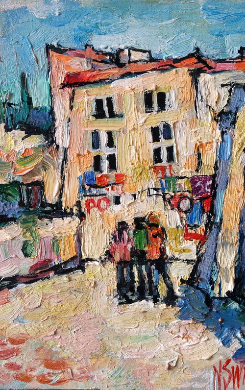 Southern city and travelers. by Nikifor Swiristuhin