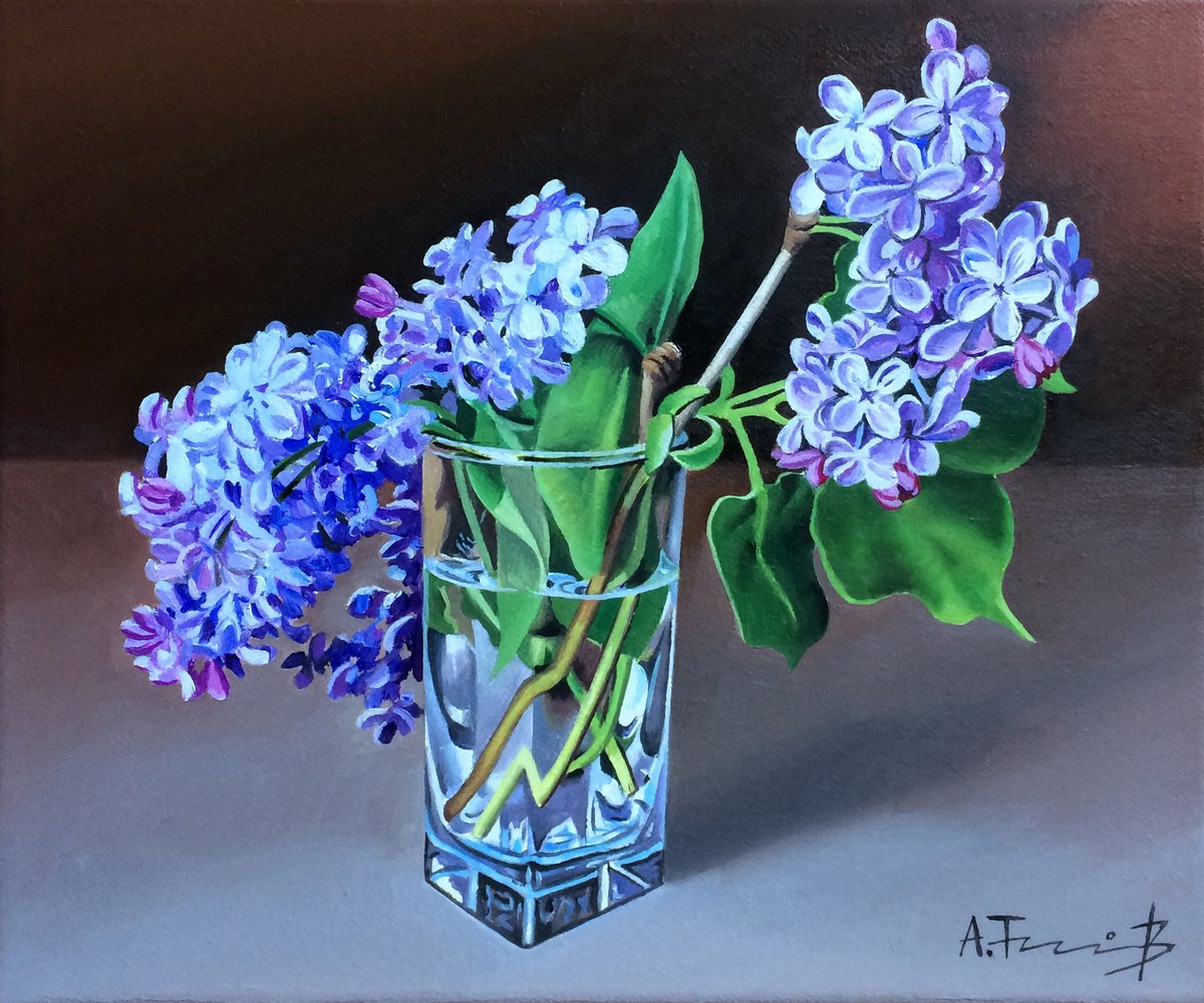 Still Life with Lilac II by Alexander Titorenkov