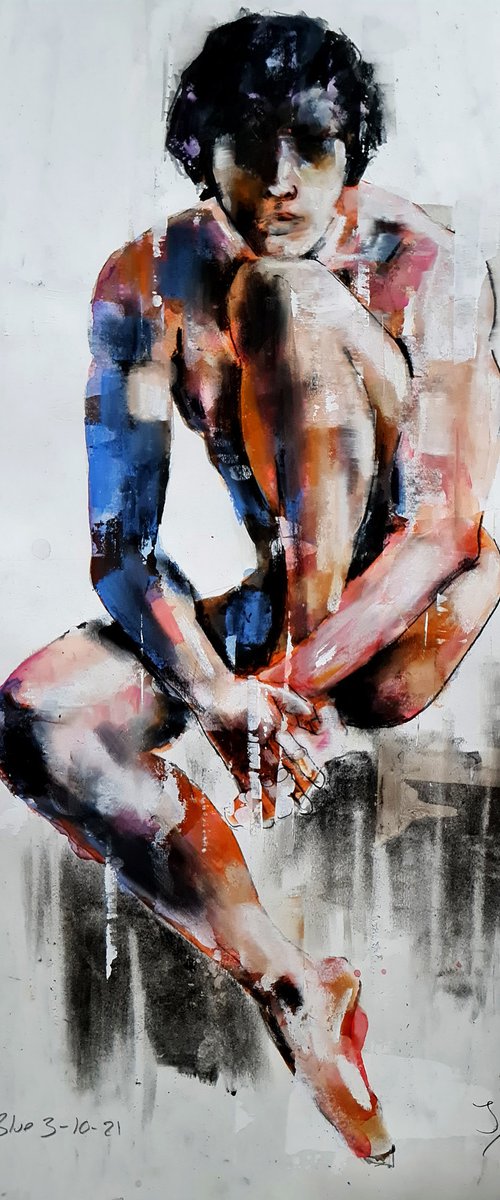 figure with blue 3-10-21 by Thomas Donaldson