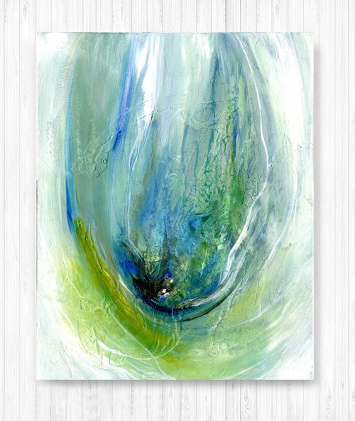Simple Prayers 5 - Textured Abstract Painting by Kathy Morton Stanion by Kathy Morton Stanion