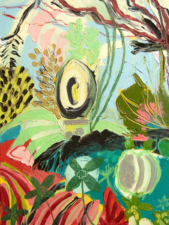 Barbara Hepworth's Garden Oil Painting