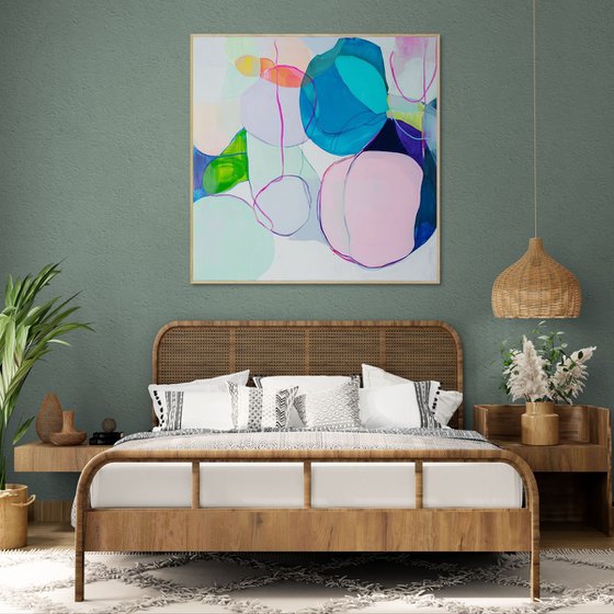 Pastel Abstract Painting