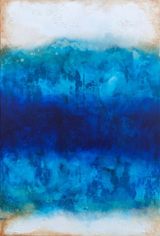 raw intention ofblue (120 x 80 cm) Dee Brown Artworks