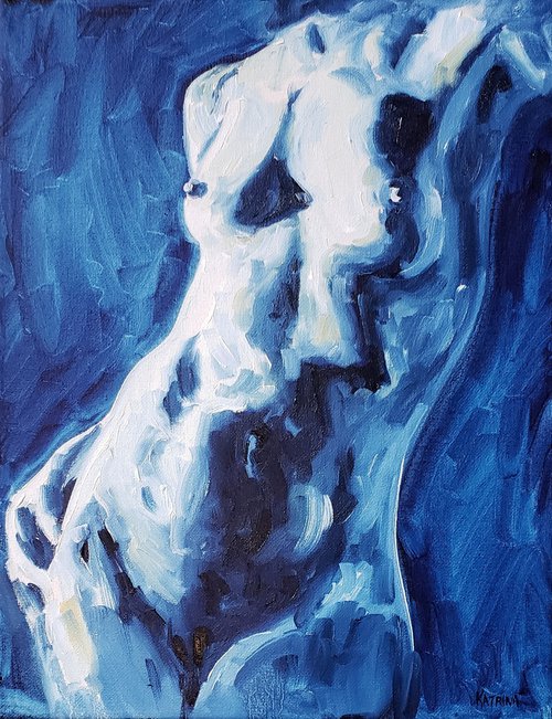 Nude - Female - Figure - "Blue" by Katrina Case