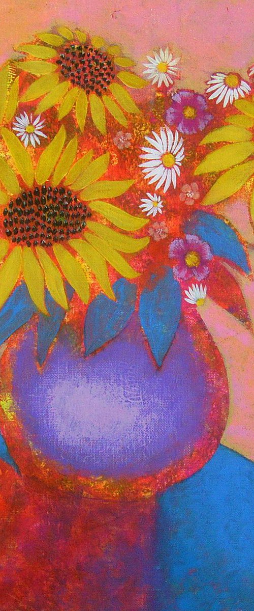 Hot sunflowers by Olga Todorovska