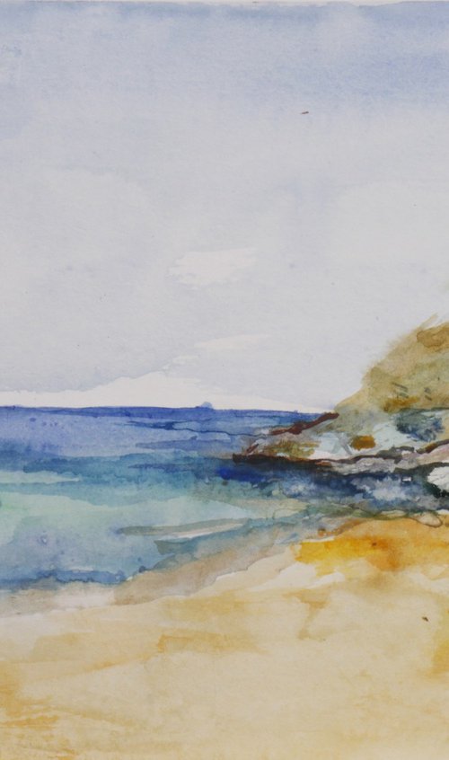 Sea I - Watercolor Painting 20x30cm by Georgi Nikov