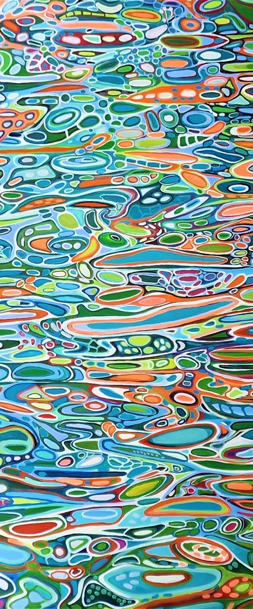 Water reflection / 160 x 107 x 0.1 cm by Alexandra Djokic