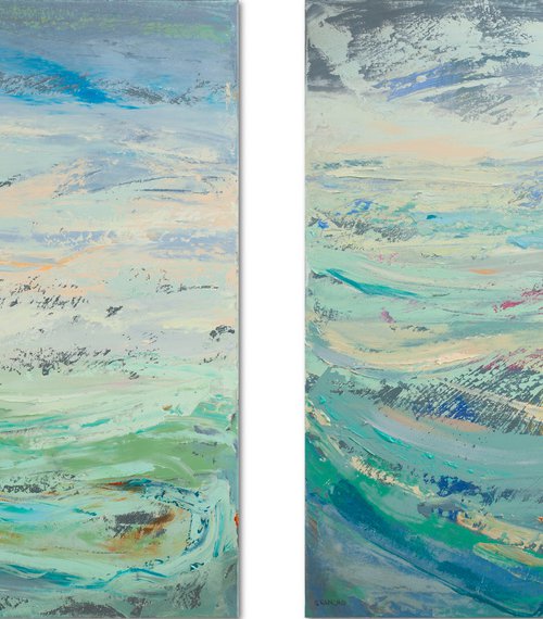 Diptych (Emotional seascapes) by Susana Sancho Beltrán