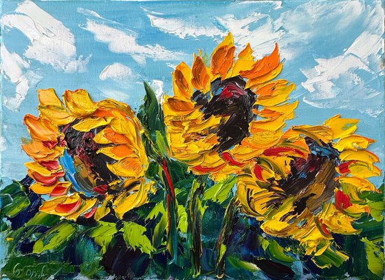 Sunflowers landscape