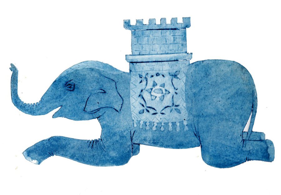 Elephant & Castle Collagraphs by Drusilla Cole | Artfinder