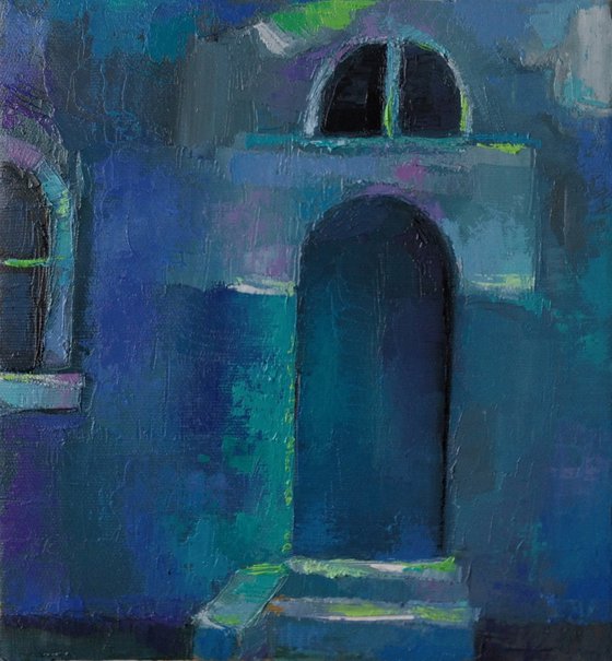 Blue door