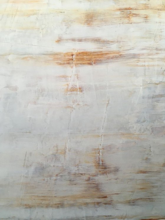 "Amber Waves" - FREE USA SHIPPING - Original Large PMS Acrylic Painting On Board - 48 x 24 inches