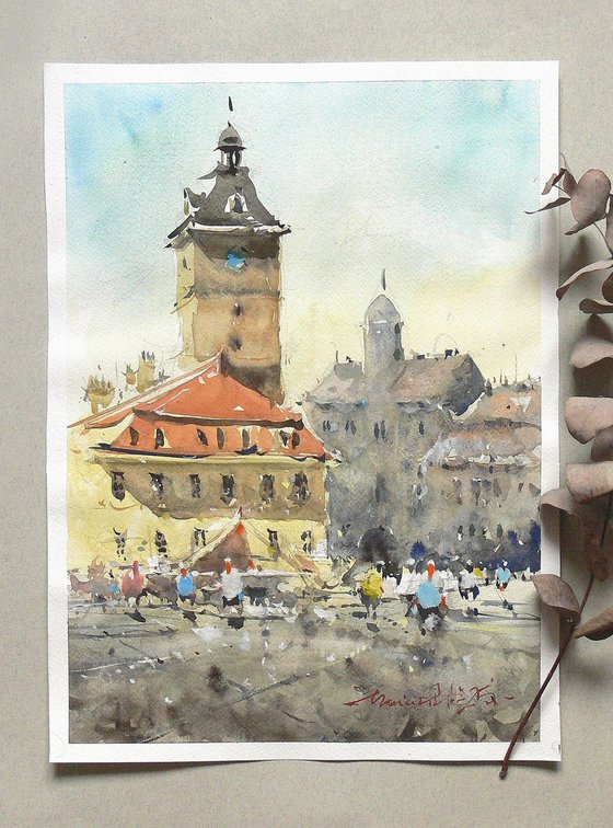 Transylvania Watercolor Art