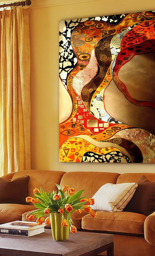 Klimt inspired abstract by BAST