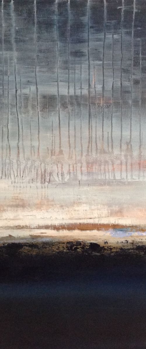 Dark Blue 1 by Hennie Van de Lande
