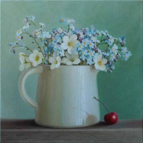Small bouquet with cherry by Julia Diven