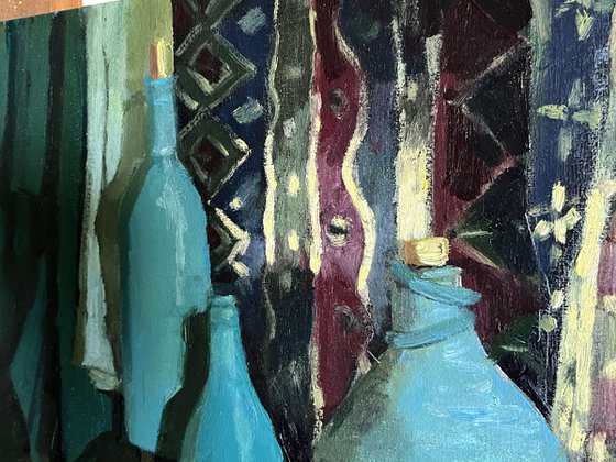 Blue bottles
