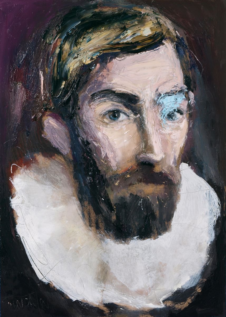 Portrait of a bearded man (7) by Catalin Ilinca