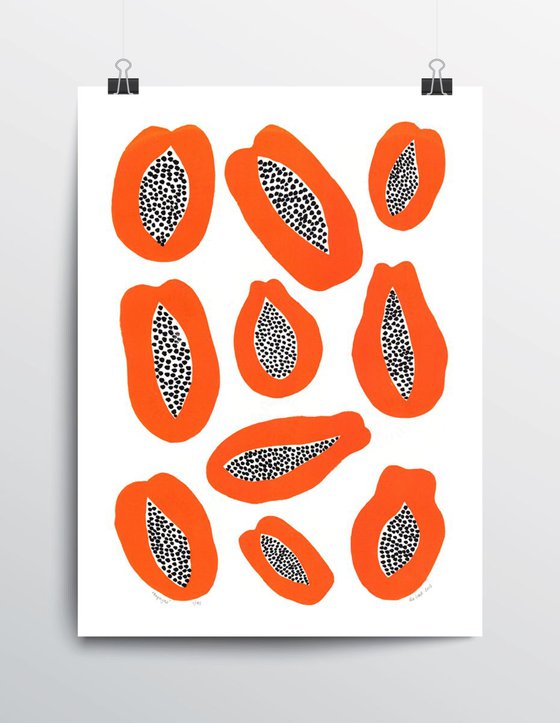 Papayas - Unframed - FREE Worldwide Delivery