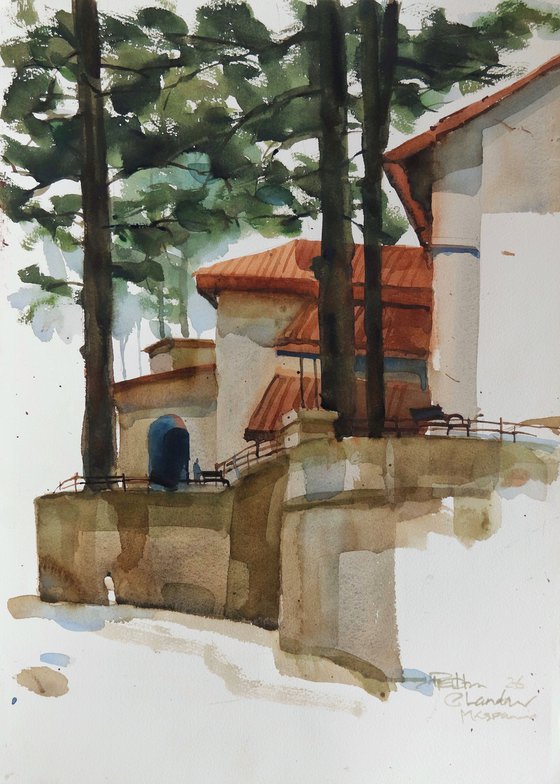 His heritage house in Landour