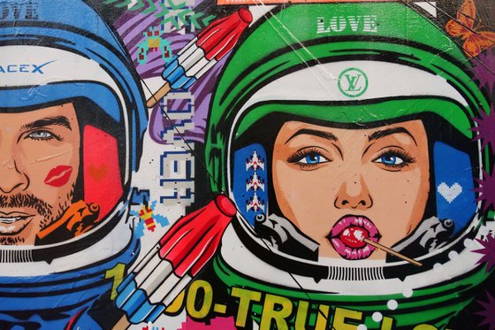 The Top 5 240cm x 100cm Space Cadets Textured Urban Pop Art