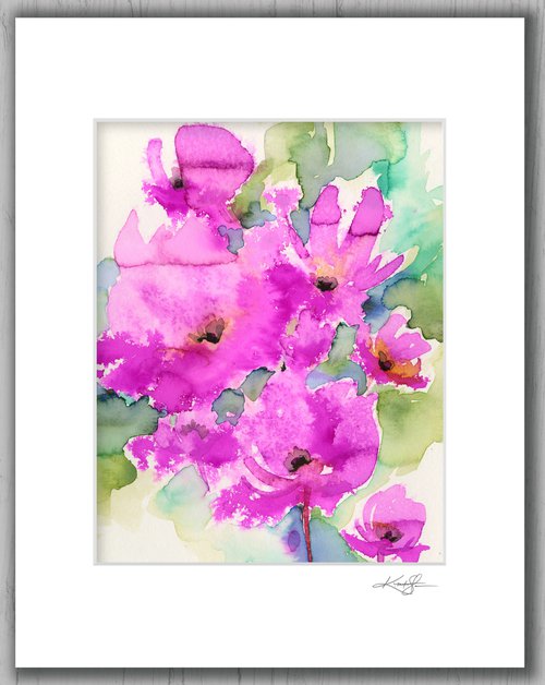 Floral Enchantment 23 - Flower Painting  by Kathy Morton Stanion by Kathy Morton Stanion