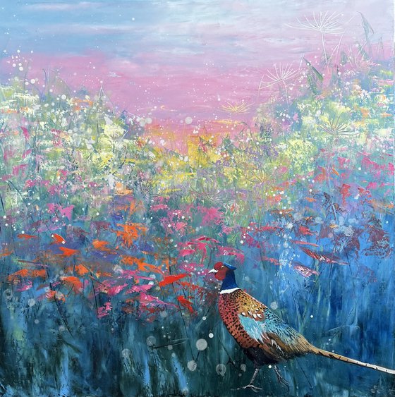 Ring-necked Pheasant at Dawn