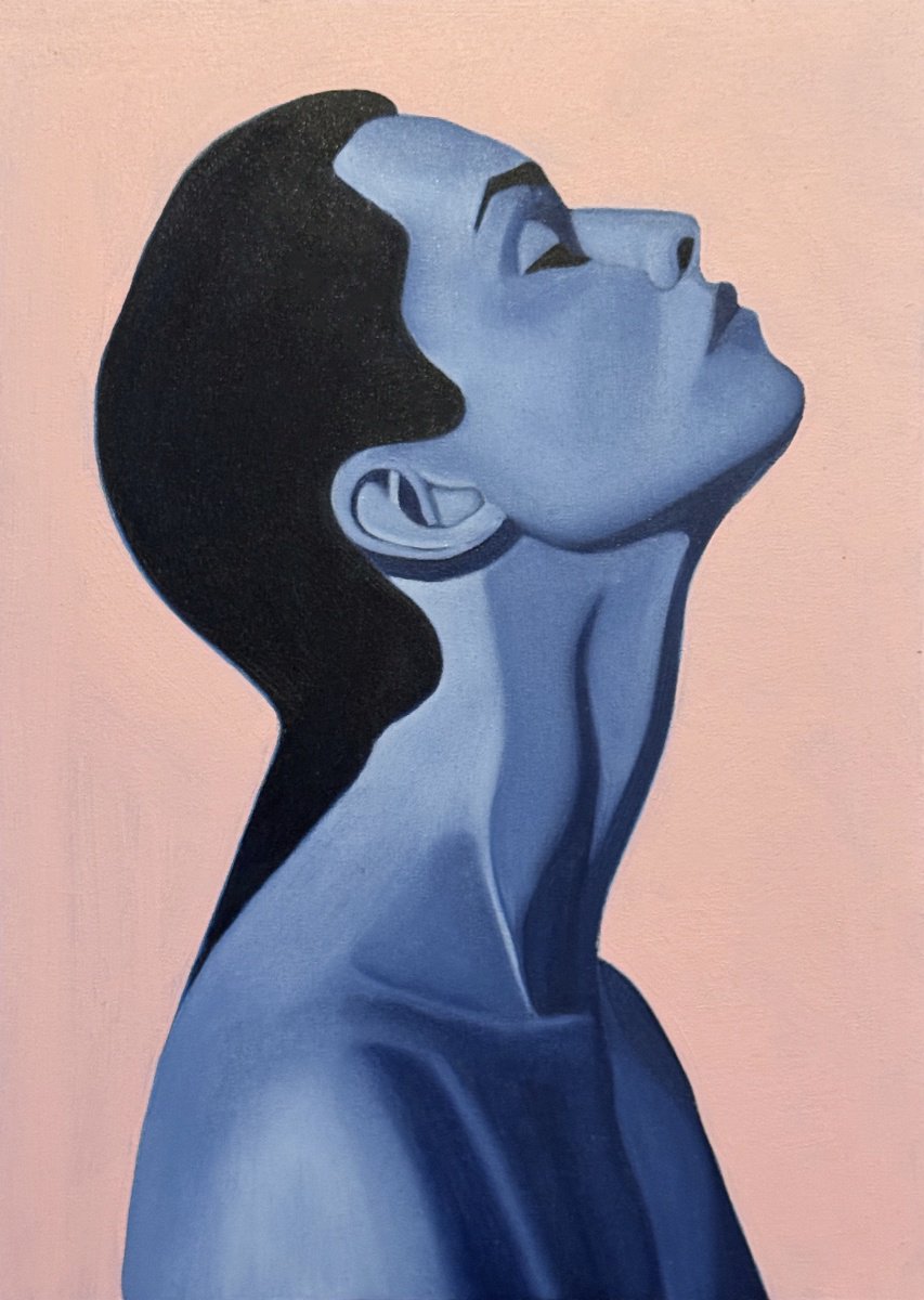 Impressionistic Portrait Oil Painting By Tim Muddiman, 10 X 14", Georgia, Original Artwork