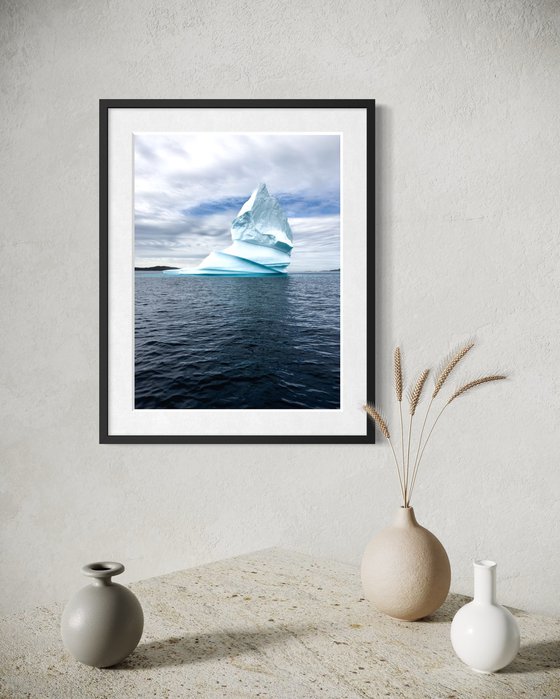 BLUE SEA AND BIG ICEBERG