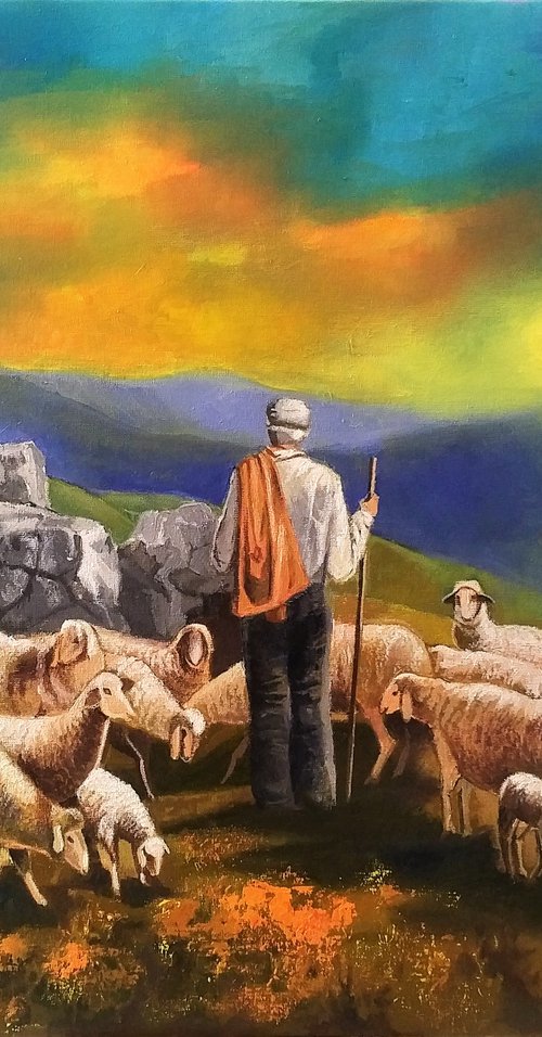 " 17 April " - The shepherd by Reneta Isin