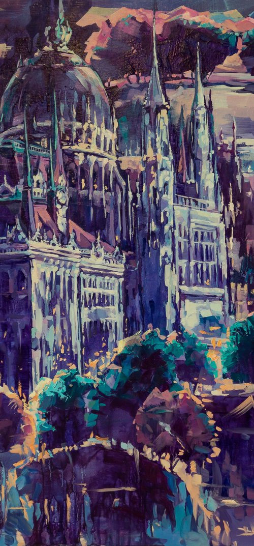 Castles of Budapest II by Natalia Yampolskaia