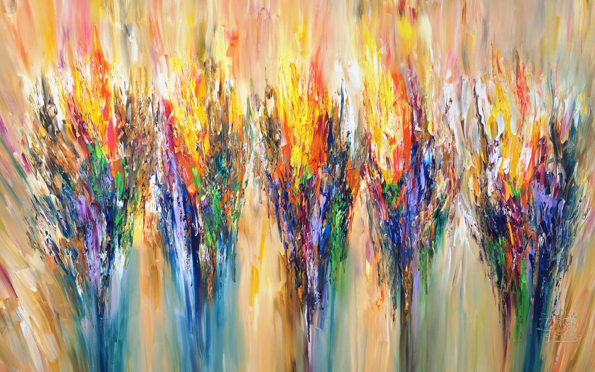 Like A Firework Xxxl 1 By Peter Nottrott, 94 X 59, Artwork For Sale On Artfinder