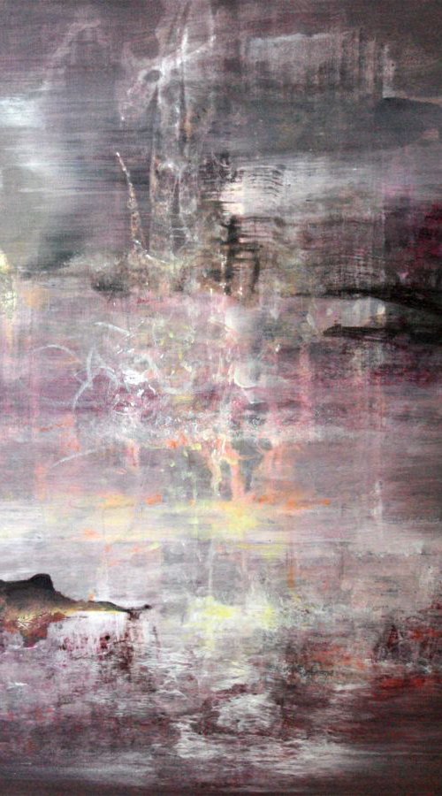 VERY CLOSE TO A MEMORY NEST SUPERBE FANTASTASTIC DREAMSCAPE BY ROMANIAN MASTER PAINTER OVIDIU KLOSKA by Kloska Ovidiu