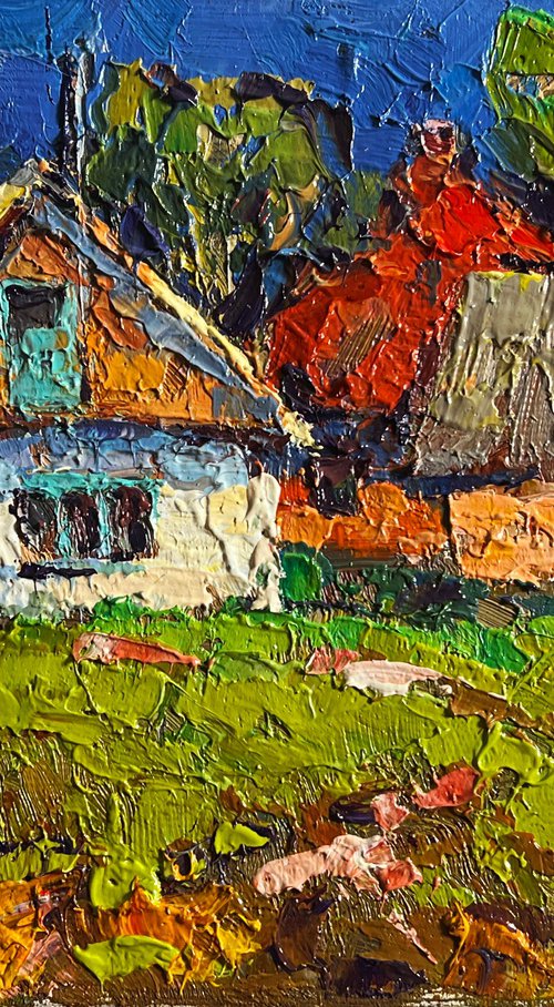 Sunny day in the village by Kalenyuk Alex