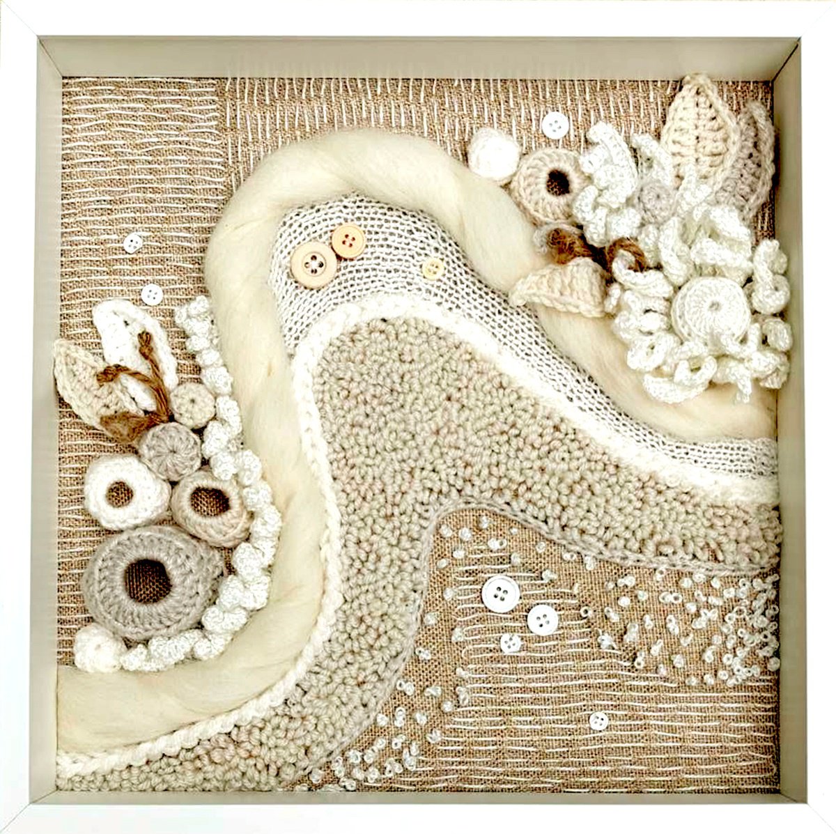 Organic Relief , Last Snow By Vio Valova, 15 X 15, Artwork For Sale On Artfinder