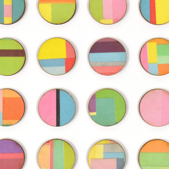 Stripe Dots Collage