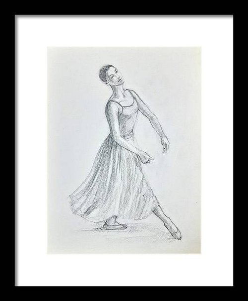 Ballerina Sketch 8 by Asha Shenoy