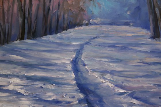 "Dawn in the Winter Forest"