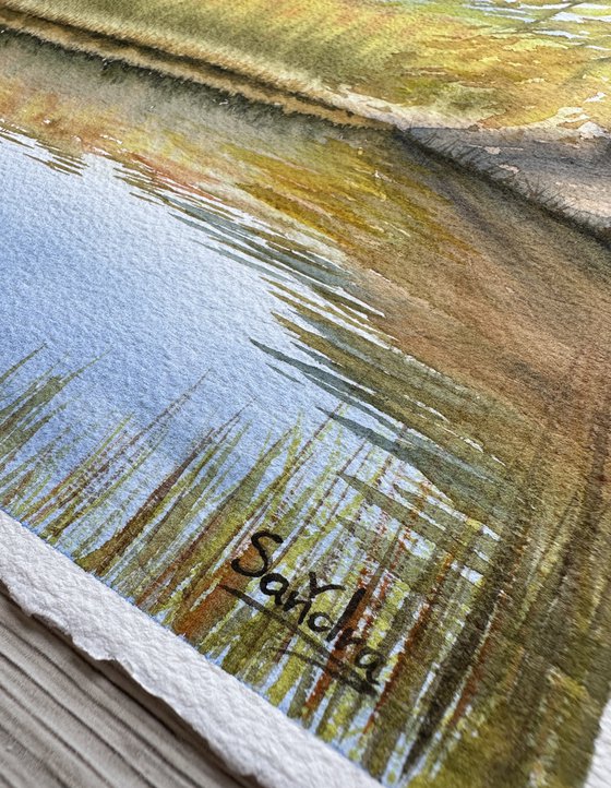 Breath of autumn on the lake