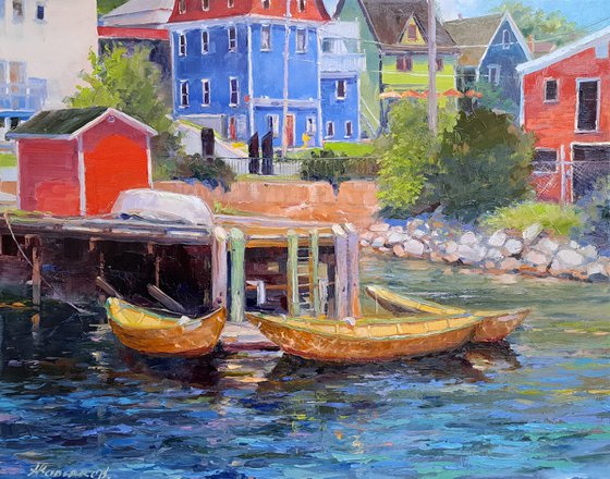 Lunenburg dories (16x20x1.5")