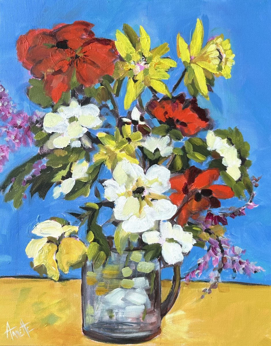 Sunshine In A Jar By Annette Wolters, 16 X 20, Artwork For Sale On Artfinder