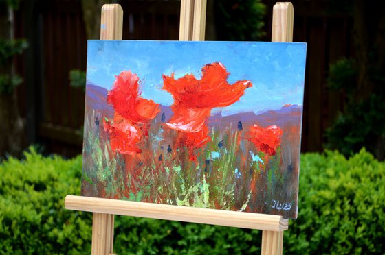 Coral Poppies 21X30