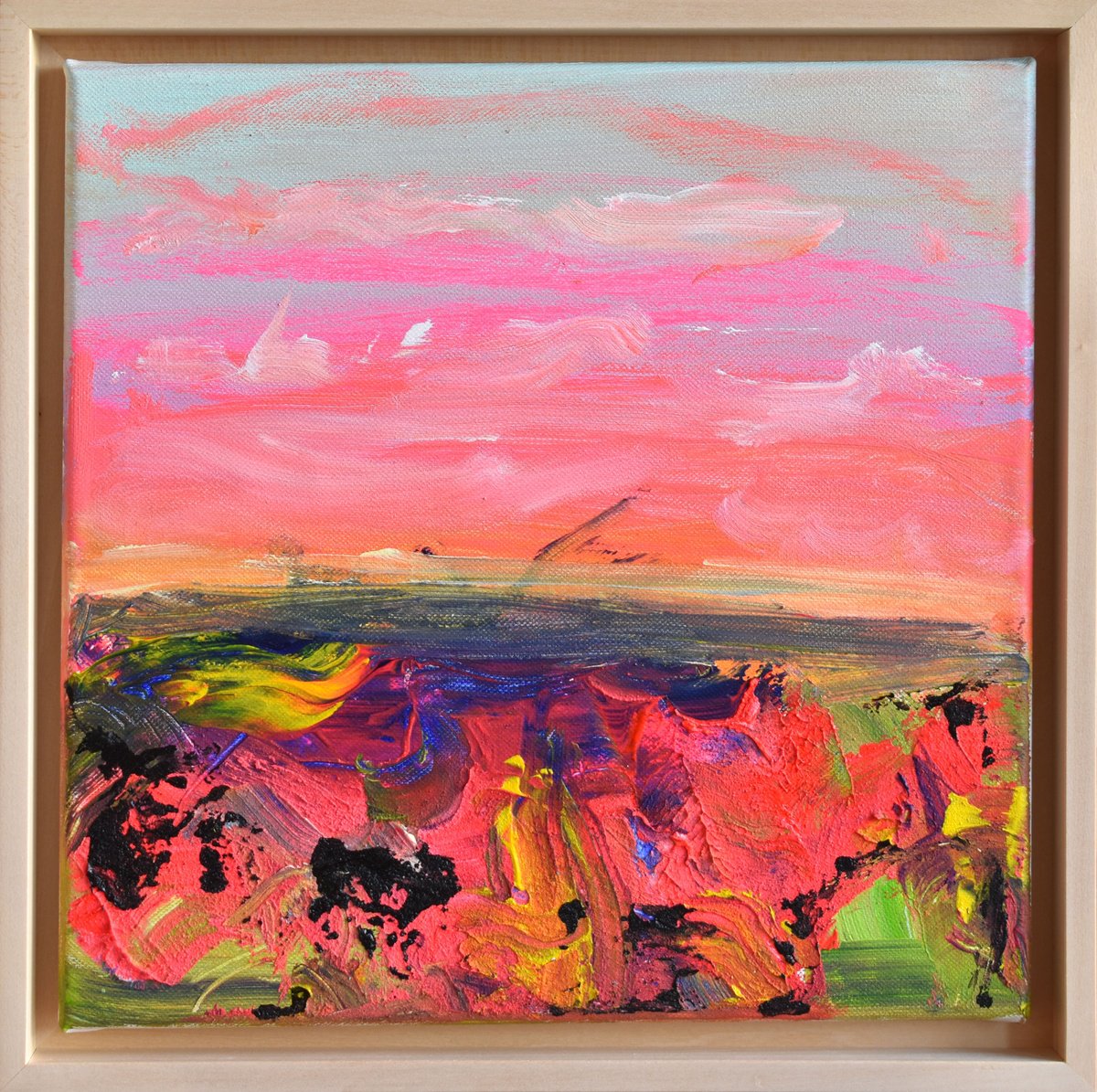 Little Sunset By Sebastian Merk, 13 X 13, Artwork For Sale On Artfinder